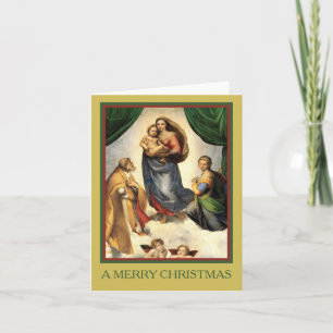 Cartes Pour Fêtes Annuelles Un joli NOËL Raphael Madonna et Christ Child