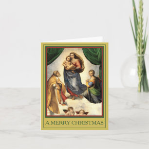 Cartes Pour Fêtes Annuelles Un joli NOËL Raphael Madonna et Christ Child