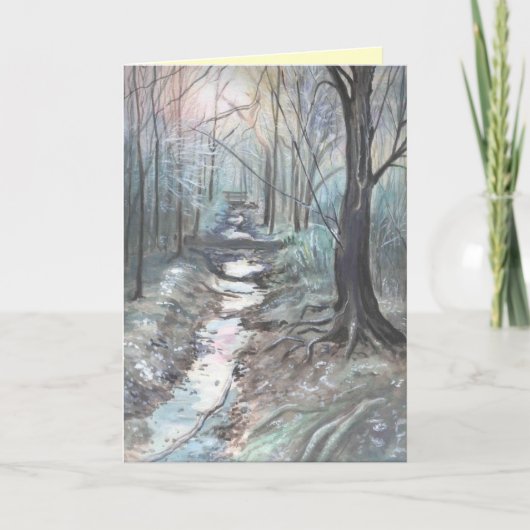 Cartes Pour Fêtes Annuelles un jour d'hivers froid (Devant)