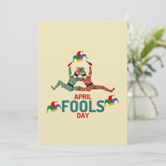 Cartes Pour Fêtes Annuelles Un jour pour jouer idiot...Avril Fool's Day (Debout devant)