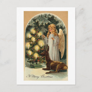 Cartes Pour Fêtes Annuelles Un joyeux ange de Noël