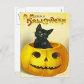 Cartes Pour Fêtes Annuelles Un joyeux Hallowe'en (Devant / Derrière)
