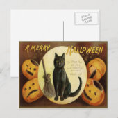 Cartes Pour Fêtes Annuelles Un joyeux Hallowe'en (Devant / Derrière)