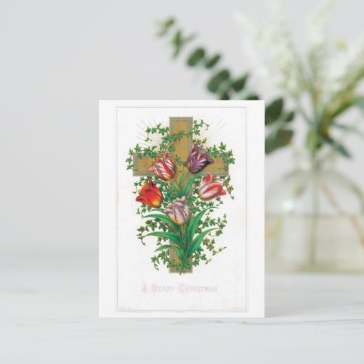 Cartes Pour Fêtes Annuelles Un joyeux Noël (Debout devant)