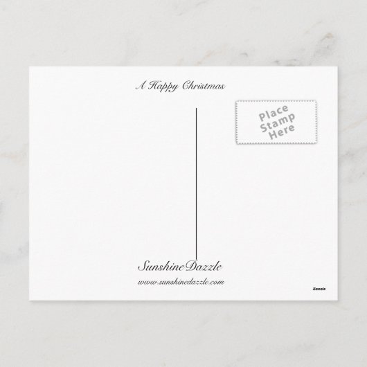 Cartes Pour Fêtes Annuelles Un joyeux Noël (Dos)