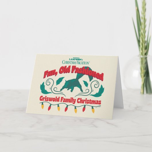 Cartes Pour Fêtes Annuelles Un joyeux Noël à l'ancienne de la famille Griswold (Devant)
