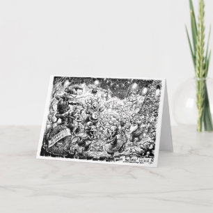 Cartes Pour Fêtes Annuelles Un Joyeux Noël de souris