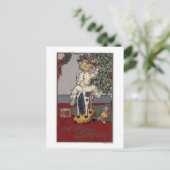 Cartes Pour Fêtes Annuelles Un joyeux NoëlKid sur un Rocking Horse (Debout devant)