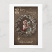 Cartes Pour Fêtes Annuelles Un joyeux NoëlLes petits enfants qui s'accrochent (Devant)