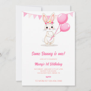 Cartes Pour Fêtes Annuelles Un lapin est une invitation, un lapin est Turnin
