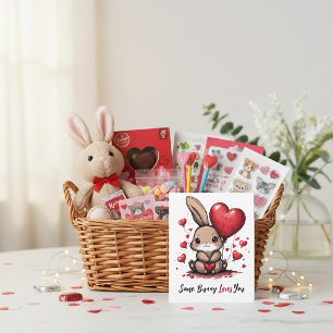 Cartes Pour Fêtes Annuelles Un lapin t'aime valentine