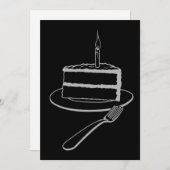 Cartes Pour Fêtes Annuelles Un magnifique morceau de gâteau Conception, Annive (Devant / Derrière)