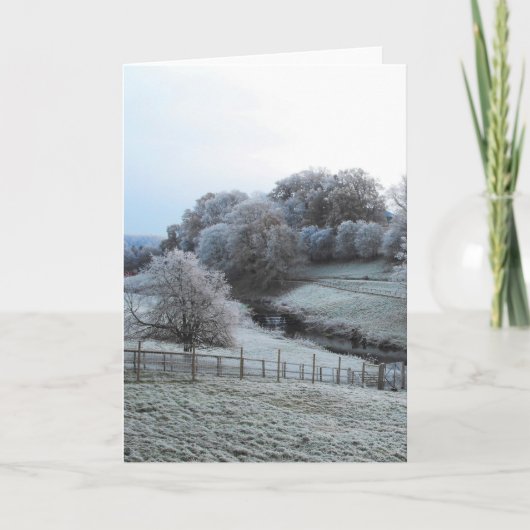 Cartes Pour Fêtes Annuelles Un matin glacé (Devant)