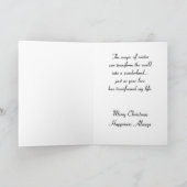 Cartes Pour Fêtes Annuelles Un Message De Noël Pour Celui Que J'Aime (Intérieur)
