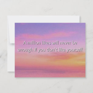 Cartes Pour Fêtes Annuelles Un Million Aime Sunset Astethic Mini