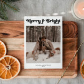 Cartes Pour Fêtes Annuelles Un minimum de photo Noël rétro