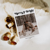 Cartes Pour Fêtes Annuelles Un minimum de photo Noël rétro