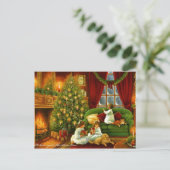 Cartes Pour Fêtes Annuelles Un Noël à l'ancienne (Debout devant)