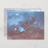 Cartes Pour Fêtes Annuelles Un Noël de Bluebird ! (Devant / Derrière)