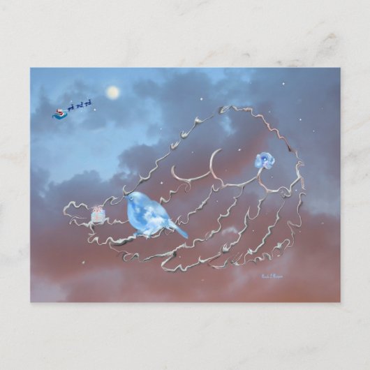 Cartes Pour Fêtes Annuelles Un Noël de Bluebird ! (Devant)