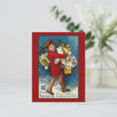 Cartes Pour Fêtes Annuelles "Un Noël joyeux" (Debout devant)