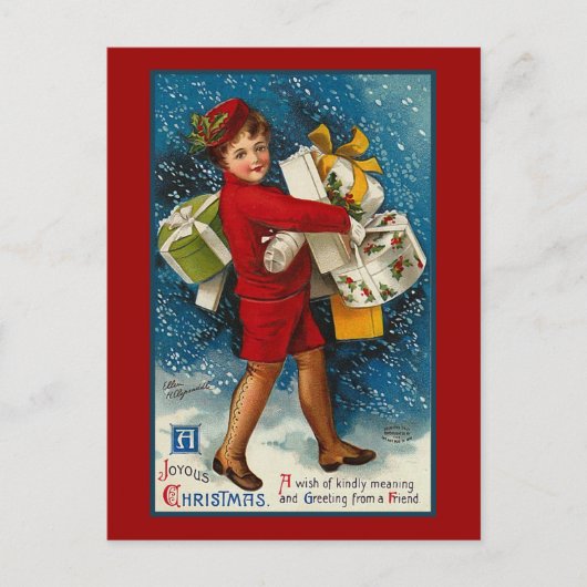 Cartes Pour Fêtes Annuelles "Un Noël joyeux" (Devant)