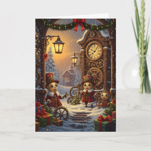 Cartes Pour Fêtes Annuelles Un Noël mécanique