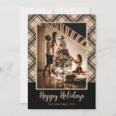 Cartes Pour Fêtes Annuelles Un Noël photo Plaid (Devant)