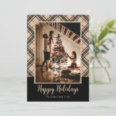 Cartes Pour Fêtes Annuelles Un Noël photo Plaid (Debout devant)