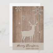 Cartes Pour Fêtes Annuelles Un Noël très cerf (Devant / Derrière)