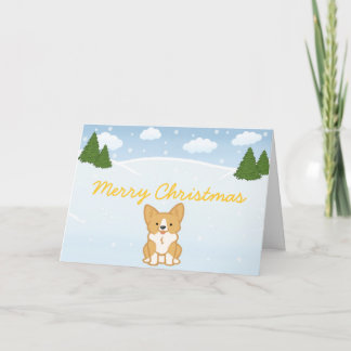 Cartes Pour Fêtes Annuelles Un Noël très Corgi - Personnalisable
