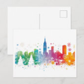 Cartes Pour Fêtes Annuelles Un Noël très new-yorkais - Design 1 (Devant / Derrière)