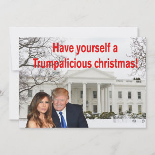 Cartes Pour Fêtes Annuelles Un noël Trumpalicious de Donald et Melania