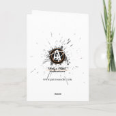 Cartes Pour Fêtes Annuelles Un opossum de Noël (Dos)