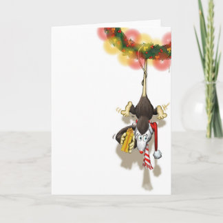 Cartes Pour Fêtes Annuelles Un opossum de Noël