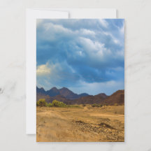 Un paysage aride sous un ciel nuageux et spectacul