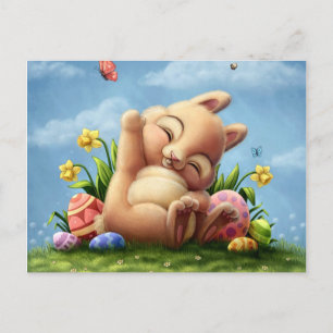 Cartes Pour Fêtes Annuelles Un Petit Lapin De Pâques