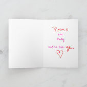 Cartes Pour Fêtes Annuelles Un poème de Saint-Valentin (Intérieur)