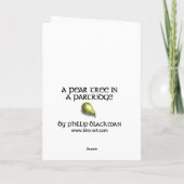 Cartes Pour Fêtes Annuelles Un poirier dans une perdrix (Dos)