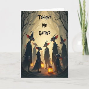 Cartes Pour Fêtes Annuelles Un rassemblement de gobelins Halloween