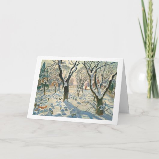 Cartes Pour Fêtes Annuelles Un Renard de Noël ! (Devant)