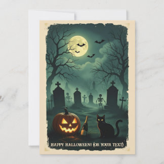 Cartes Pour Fêtes Annuelles Un rendez-vous nocturne à la fin du monde