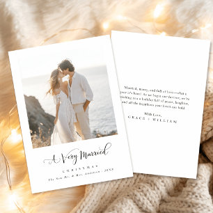Cartes Pour Fêtes Annuelles Un script de Noël très marié Photo côtière