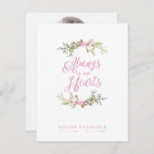 Cartes Pour Fêtes Annuelles Un service aimé dans la mémoire aimée (Devant / Derrière)