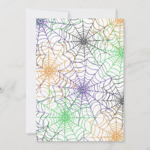 Cartes Pour Fêtes Annuelles Un simple motif de toile d'araignée pour Halloween