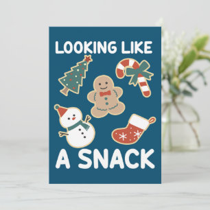 Cartes Pour Fêtes Annuelles Un Snack Joyeux Noël Père Noël