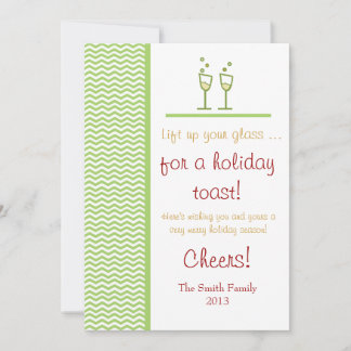 Cartes Pour Fêtes Annuelles Un toast de vacances