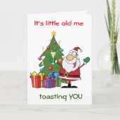 CARTES POUR FÊTES ANNUELLES UN "TOAST FROM PÈRE NOËL" SPÉCIAL CETTE ANNÉE (Devant)