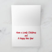 Cartes Pour Fêtes Annuelles Un voeu de Noël (Intérieur)