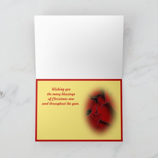 Cartes Pour Fêtes Annuelles Un voeu de Noël pour toi (Intérieur)